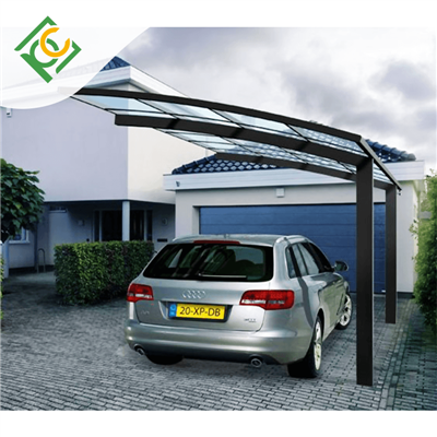 住宅駐車場のための L 形アルミニウム ポリカーボネート カーポート